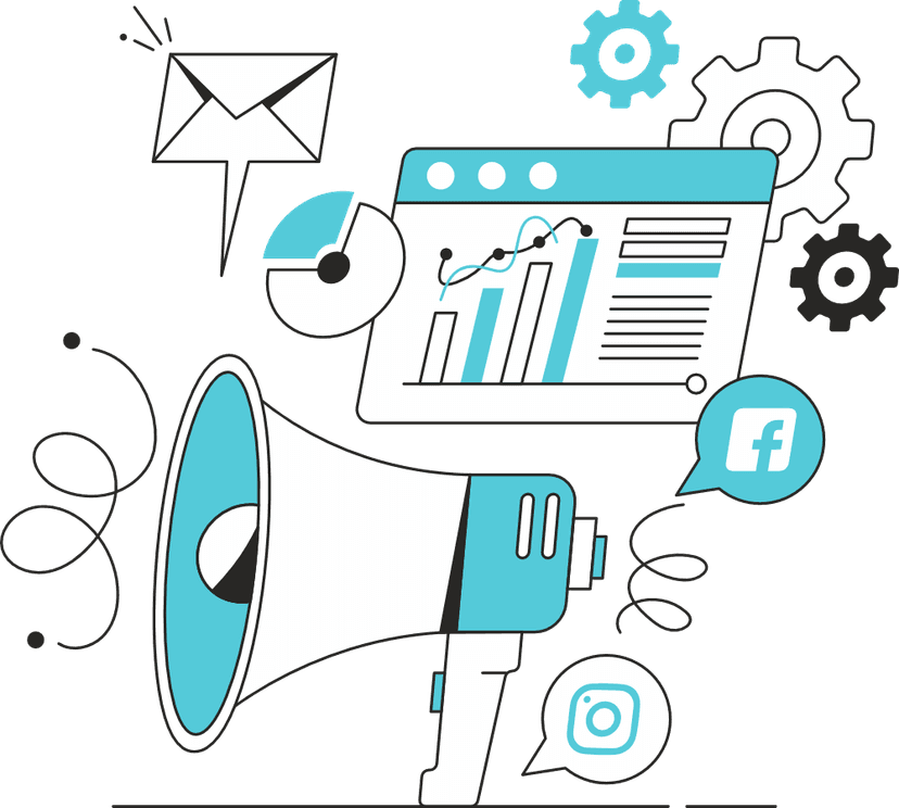 Social media engagement banner