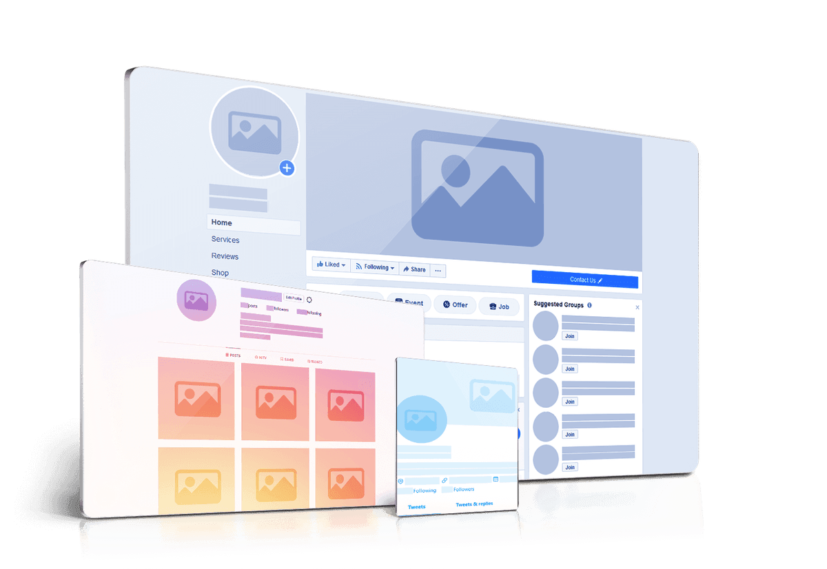 Social media profile setup and strategy